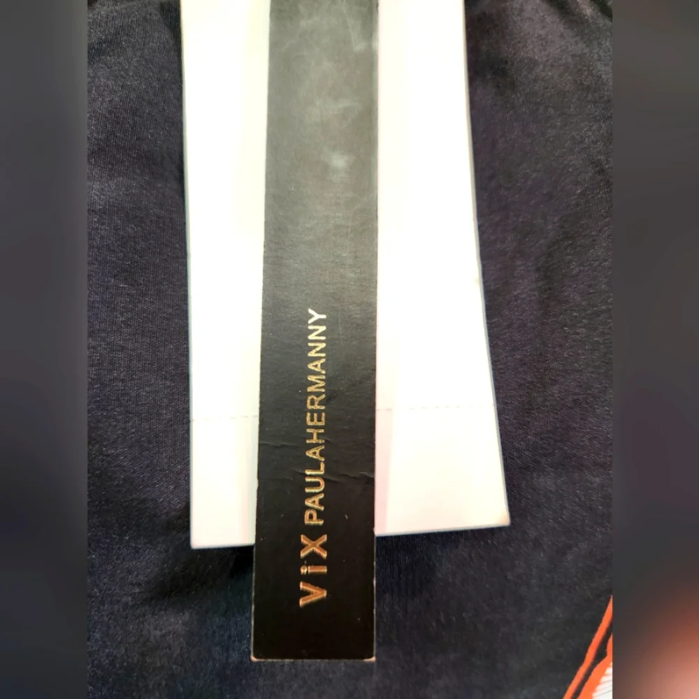 100% Silk Black and Orange Women's Skirt W/Side Slit -New W/ Tags - Picture 8 of 15